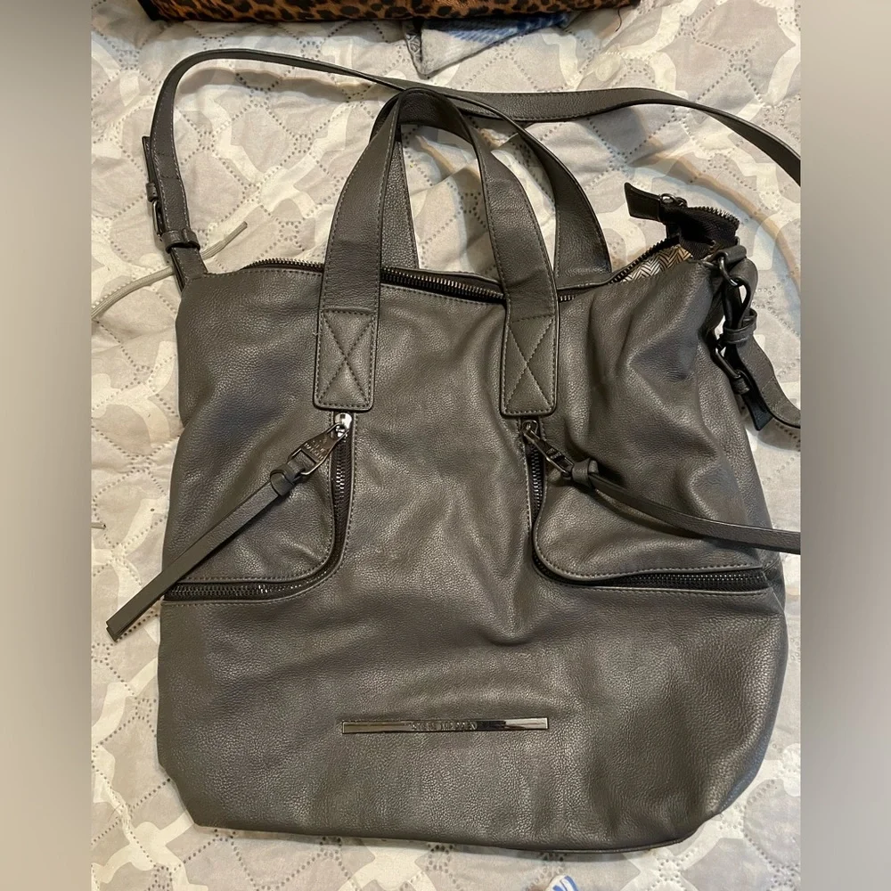 Steven Madden Grey/Gun Metal Purse - Picture 1 of 7